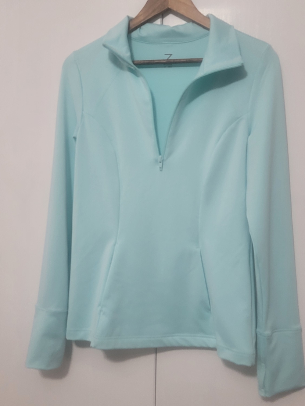 Zella Aqua Quarter-Zip Pullover Yoga